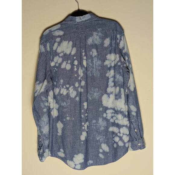 Polo Ralph Lauren Mens L Embroidered American Flag Top Rugged Distressed Grunge - Picture 3 of 9